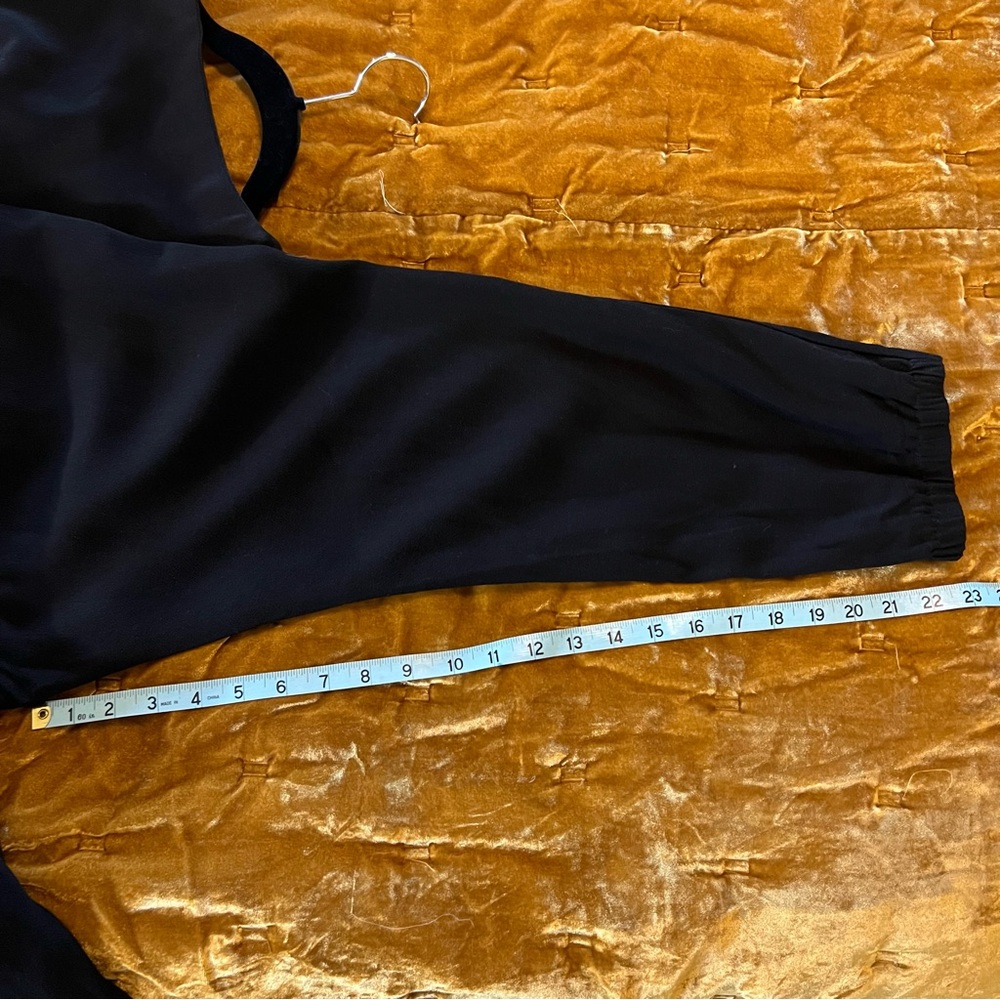 J Crew Black Crepe Jumpsuit 8 - Picture 12 of 13